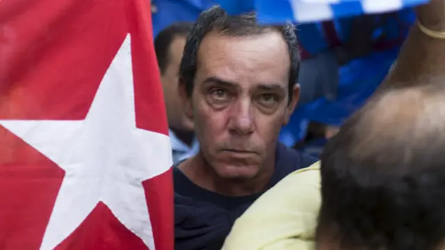 Protesta en La Habana, Cuba