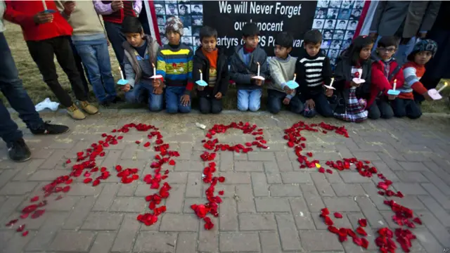 پشاور کے آرمی پبلک سکول میں طالبان دہشت گردوں کے ہاتھوں 141 افراد کی ہلاکت کے واقعے کی پہلی برسی بدھ کو سرکاری سطح پر منائی گئی۔