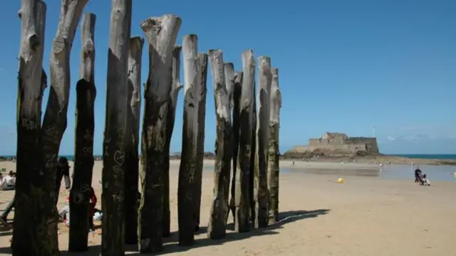 低潮时的情景。(图片来源:Hana Schank)