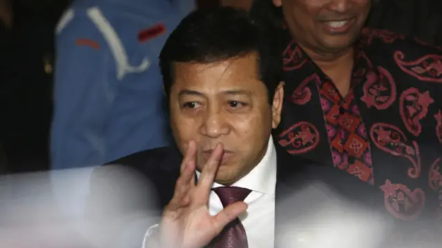 Setya Novanto menyatakan mundur dari posisi Ketua DPR.