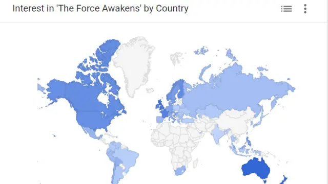 Peta minat Star Wars