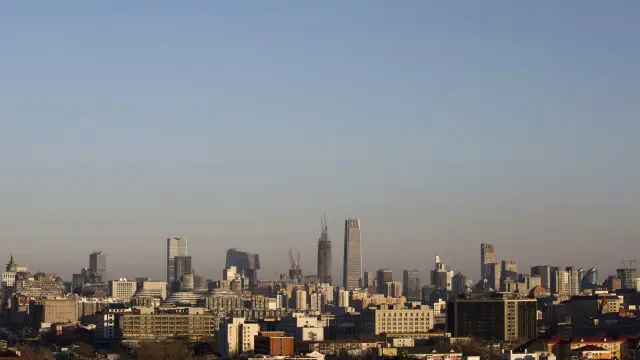 雾霾驱散后的同一个地方