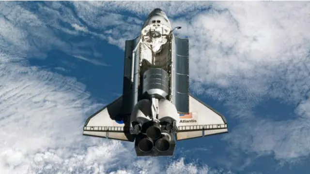 Un trasbordador espacial