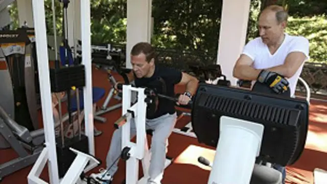 Vadimir Putin y Dmitry Medvedev 