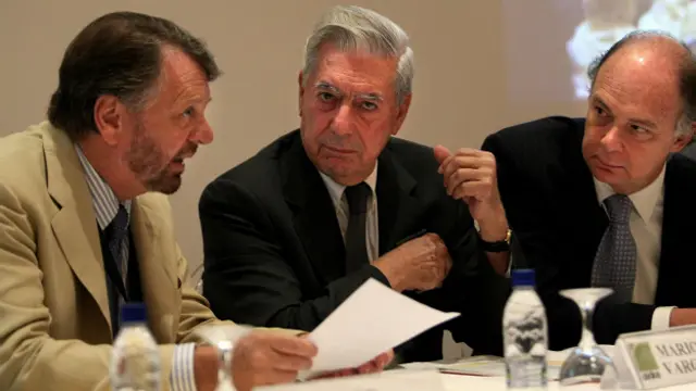 Jorge Castañeda, Mario Vargas Llosa y Alfredo Krauze