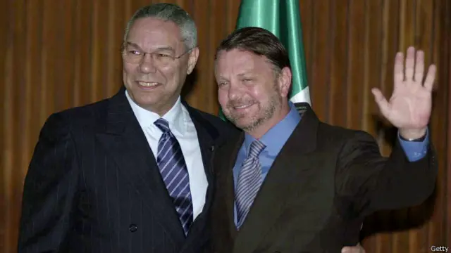Collin Powell y Jorge Castañeda