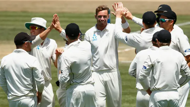 ٹم ساؤدی نے بہترین بولنگ کا مظاہرہ کرتے ہوئے چار کھلاڑیوں کو آؤٹ کیا