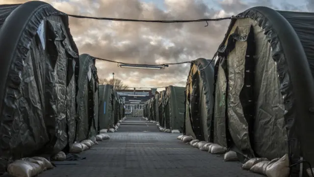 Un campo de refugiados a las afueras de Copenhaguen.