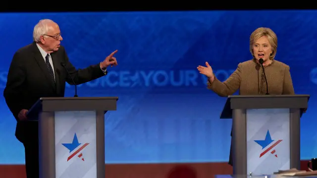 Hai ứng viên đảng Dân chủ Bernie Sanders và Hillary Clinton