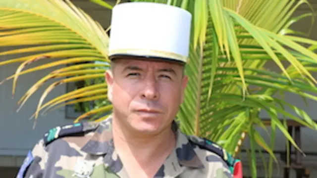 Un legionario extranjero de origen mexicano en la Guyana Francesa. 