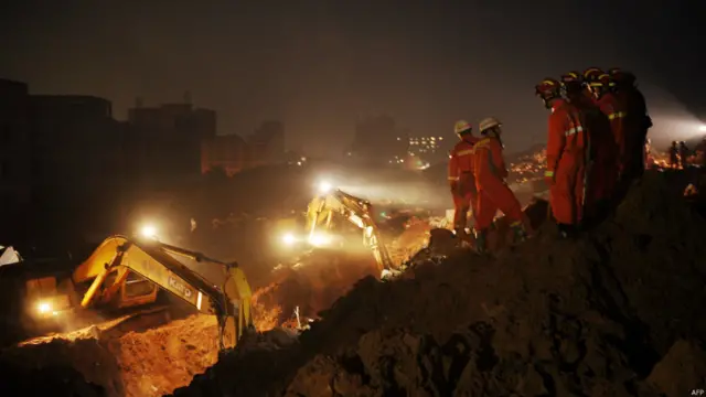 چین کے سرکاری میڈیا کا کہنا ہے کہ تاحال 59 افراد لاپتہ ہیں۔