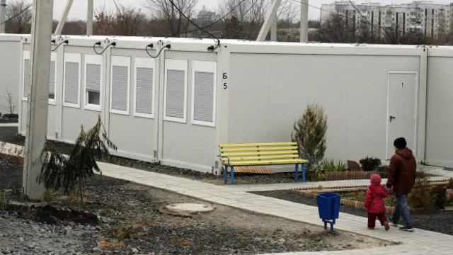 Модульне містечко в Харкові для переселенців із Луганська