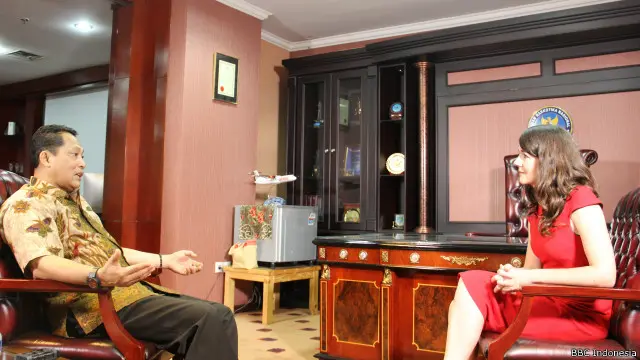 Budi Waseso dalam wawancara khusus dengan wartawan BBC Indonesia, Rebecca Henschke dan Heyder Affan.