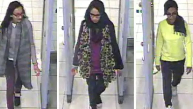 شميما بيغوم وأميرة عباس وخديجة سلطانة (16 عاما) سافرن إلى سوريا في فبراير/ شباط الماضي