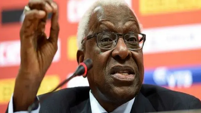 تنحى لامين دياك عن منصبه كرئيس للاتحاد الدولي لألعاب القوى في أغسطس / آب الماضي