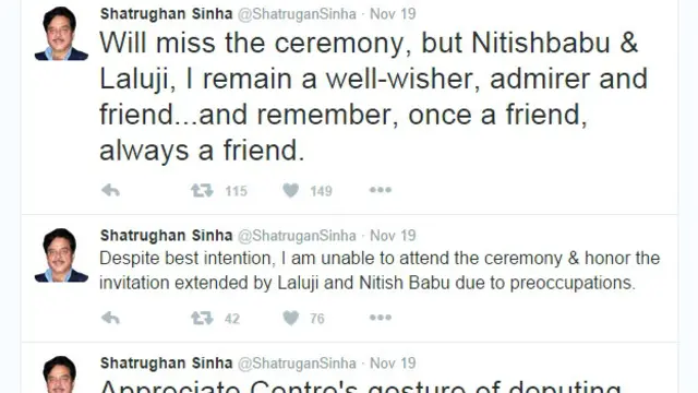 शत्रुघ्न सिन्हा का ट्विट.
