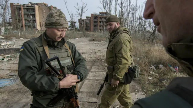 Українські військові в Широкиному