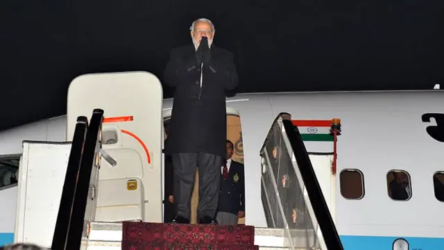 अफ़ग़ानिस्तान पहुंचे प्रधानमंत्री नरेंद्र मोदी.