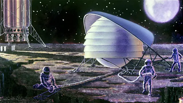 Представления фантастов о том, как будет выглядеть лунная база, могут оказаться весьма далёкими от реальности 