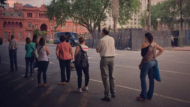 Espera en Plaza de Mayo