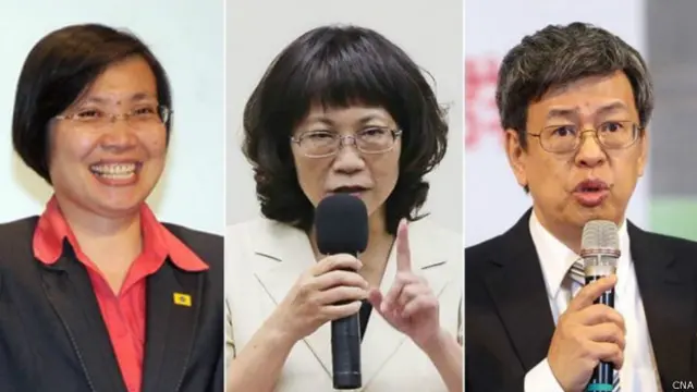 台灣大選副總統候選人電視辯論(中央社檔案照片)