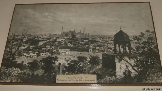 मिर्ज़ा ग़ालिब के समय की दिल्ली की सड़कें