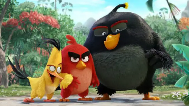 مشهد من فيلم الطيور الغاضبة Angry Birds، المقرر أن يبدأ عرضه في 13 مايو/ أيار المقبل
