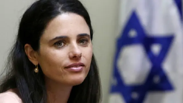 وزيرة العدل الإسرائيلية إيليت شاكيد وصفت مشروع  القانون بأنه "مشروع قانون الشفافية"