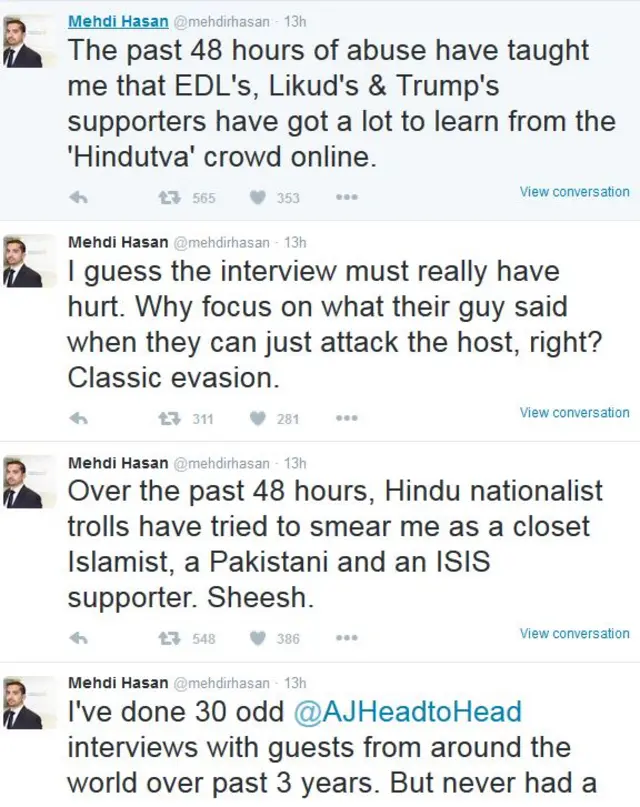 ट्विटर पर मेंहदी हसन