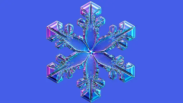 Снежинка - это монокристалл льда