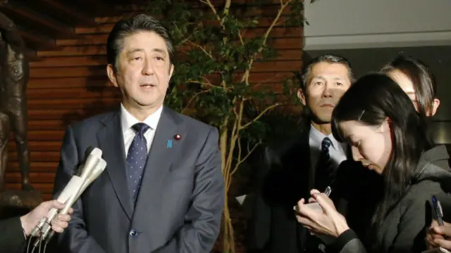 जापान के प्रधानमंत्री शिंजो एबे (फ़ाइल फ़ोटो)