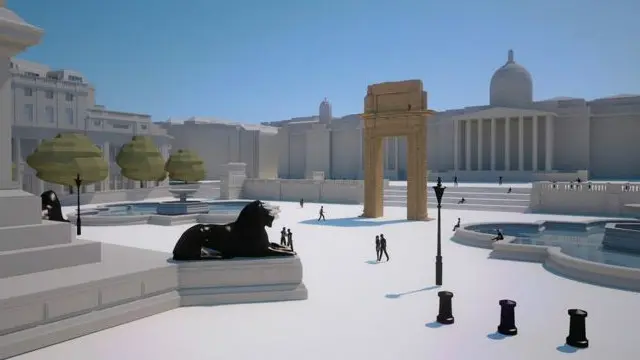 یہ 15 میٹر اونچی محراب شام اور برطانیہ کے مشترکہ ورثے کی مثال بھی ہو گی