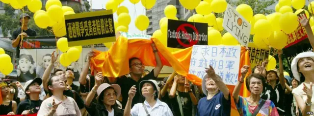 台灣慰安婦遊行（資料圖片）