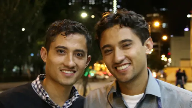 William (izq.) y Jorge