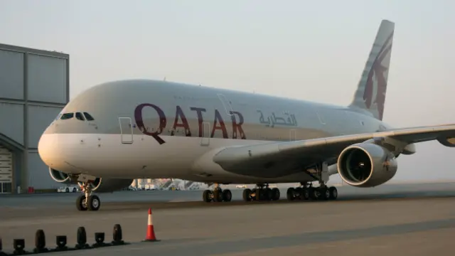 Un avión de Qatar Airways