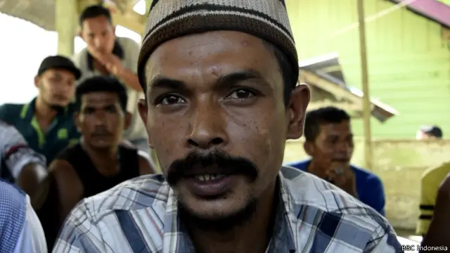 Din Minimi mengatakan, dirinya percaya 200% dengan Kepala BIN Sutiyoso karena memiliki kesamaan dalam melihat masalah yang dihadapinya.