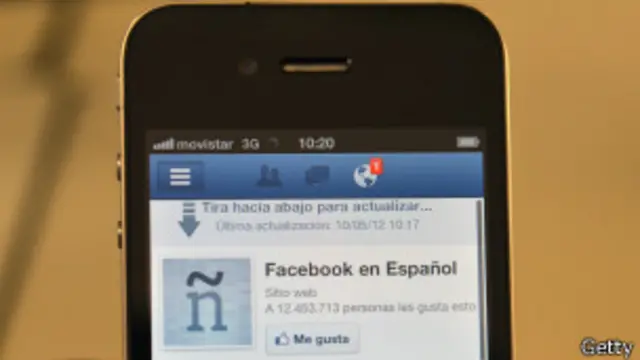 Aplicacion de facebook en telefonos