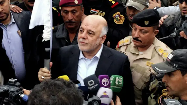 رئيس الوزراء العراقي، حيدر العبادي، أمر بتشكيل لجنة عليا لتطهير المدينة من المتفجرات