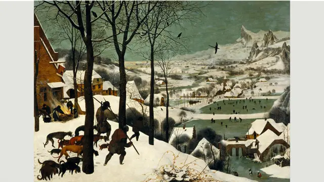Питер Брейгель Старший "Охотники на снегу"
