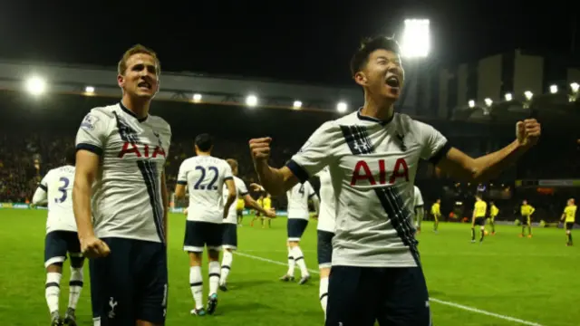 Гарри Кейн и Сон Хын Мин, игроки "Тоттенхэма"