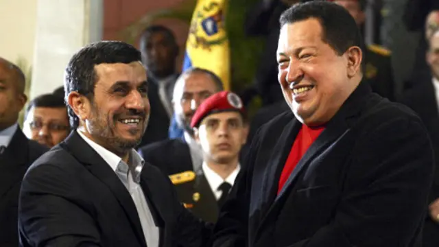 چاوز و احمدی‌نژاد در ونزوئلا