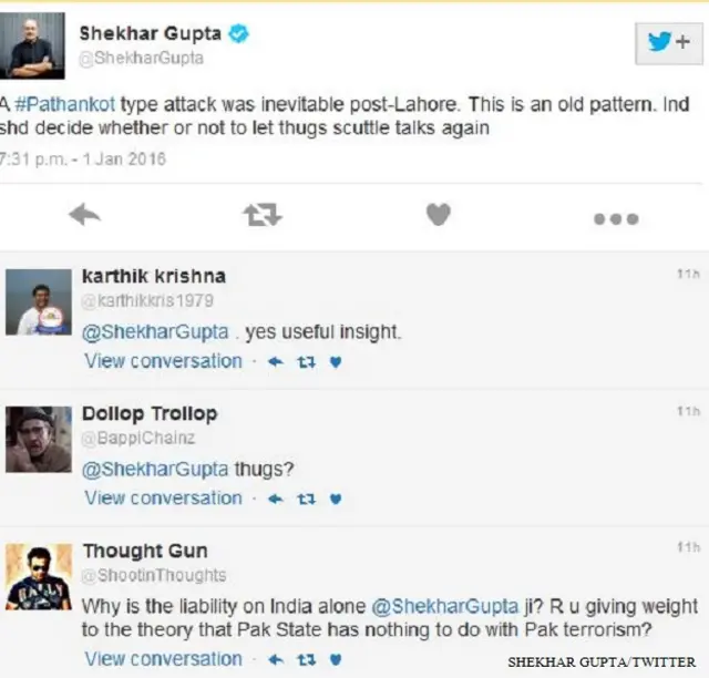  पठानकोट हमले पर सोशल मीडिया की प्रतिक्रिया