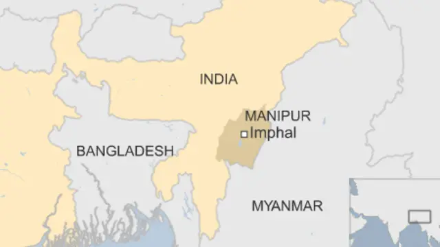 Gempa mengguncang Imphal, Propinsi Manipur, India.