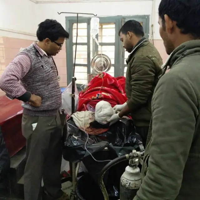 घायल लोग