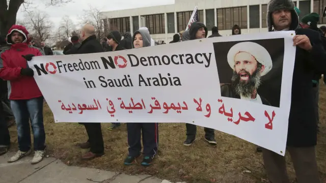 أثار إعدام الشيخ النمر احتجاجات واسعة النطاق في العالم