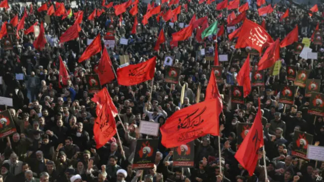 Suudi Arabistan dün İran'ın başkenti Tahran'da düzenlenen bir gösteride protesto edilmişti