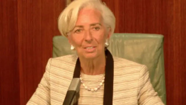 Christine Lagarde, présidente du FMI