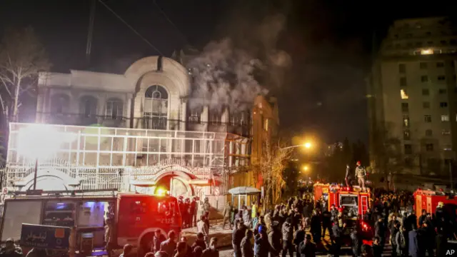 沙特驻伊朗大使馆遭围攻后，获得一些盟国的支持