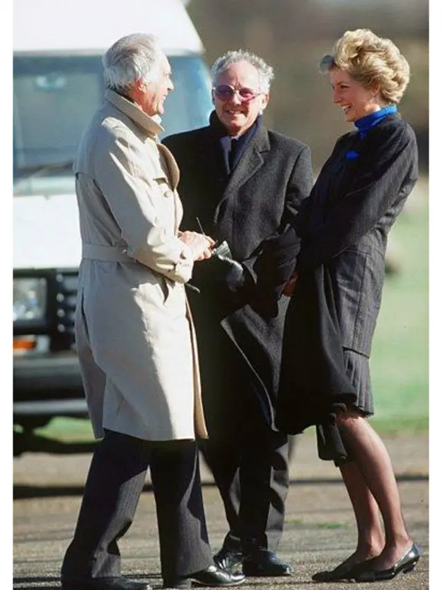 迪基與戴妃合照