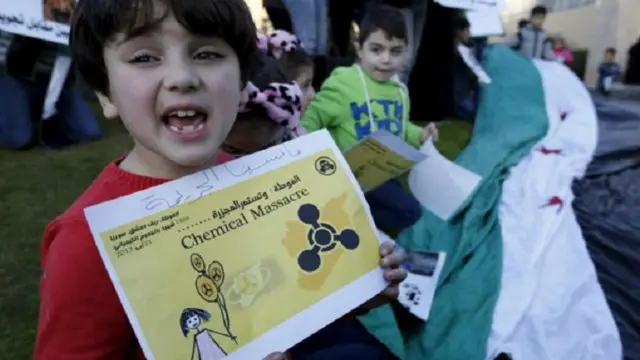 استخدم غاز السارين في هجوم على عدة ضواحي بالعاصمة السورية دمشق عام 2013